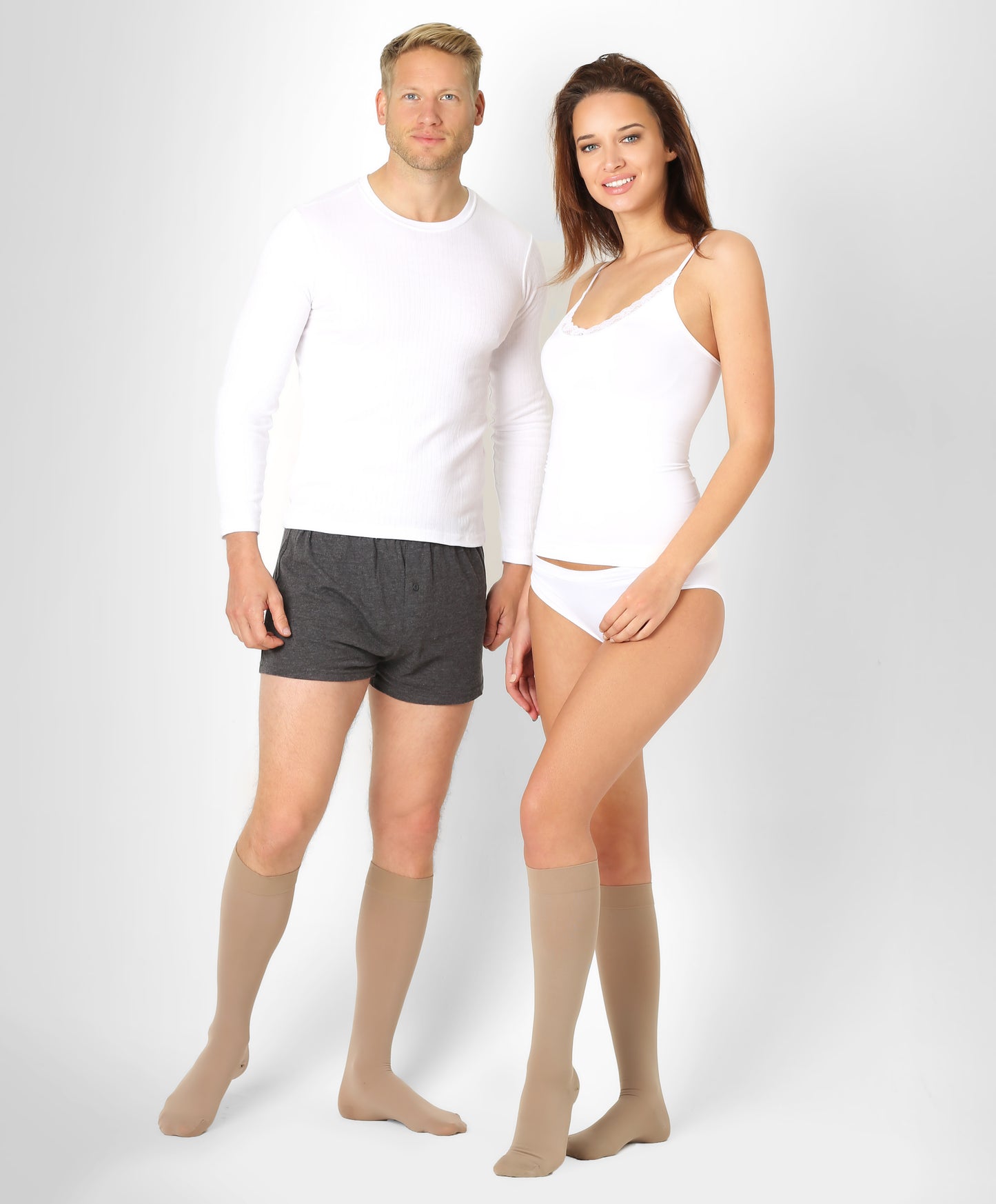 Lääkinnälliset kompressiosukat luokka 2 (23-32 mmHg), unisex, suljettu kärki, SOFT