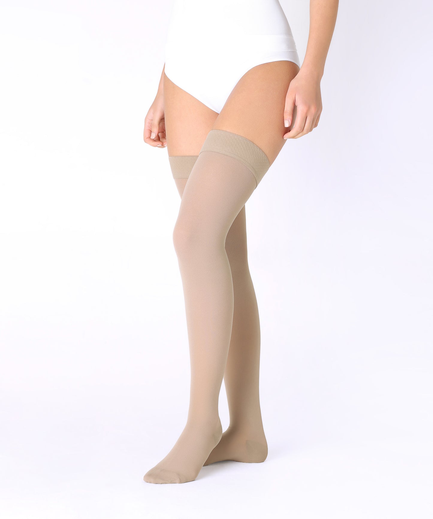 Lääkinnälliset reisipituiset kompressiosukat luokka 2 (23-32 mmHg), unisex, suljettu kärki, SOFT