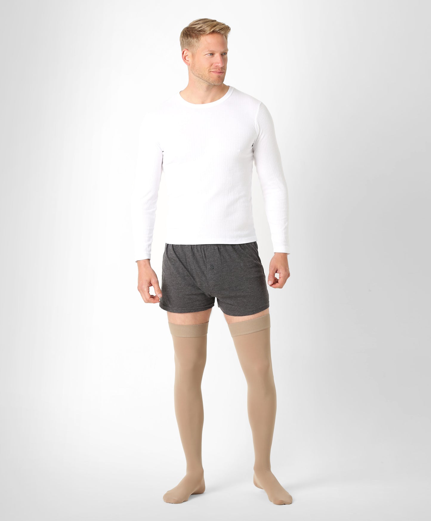 Lääkinnälliset reisipituiset kompressiosukat luokka 2 (23-32 mmHg), unisex, suljettu kärki, SOFT