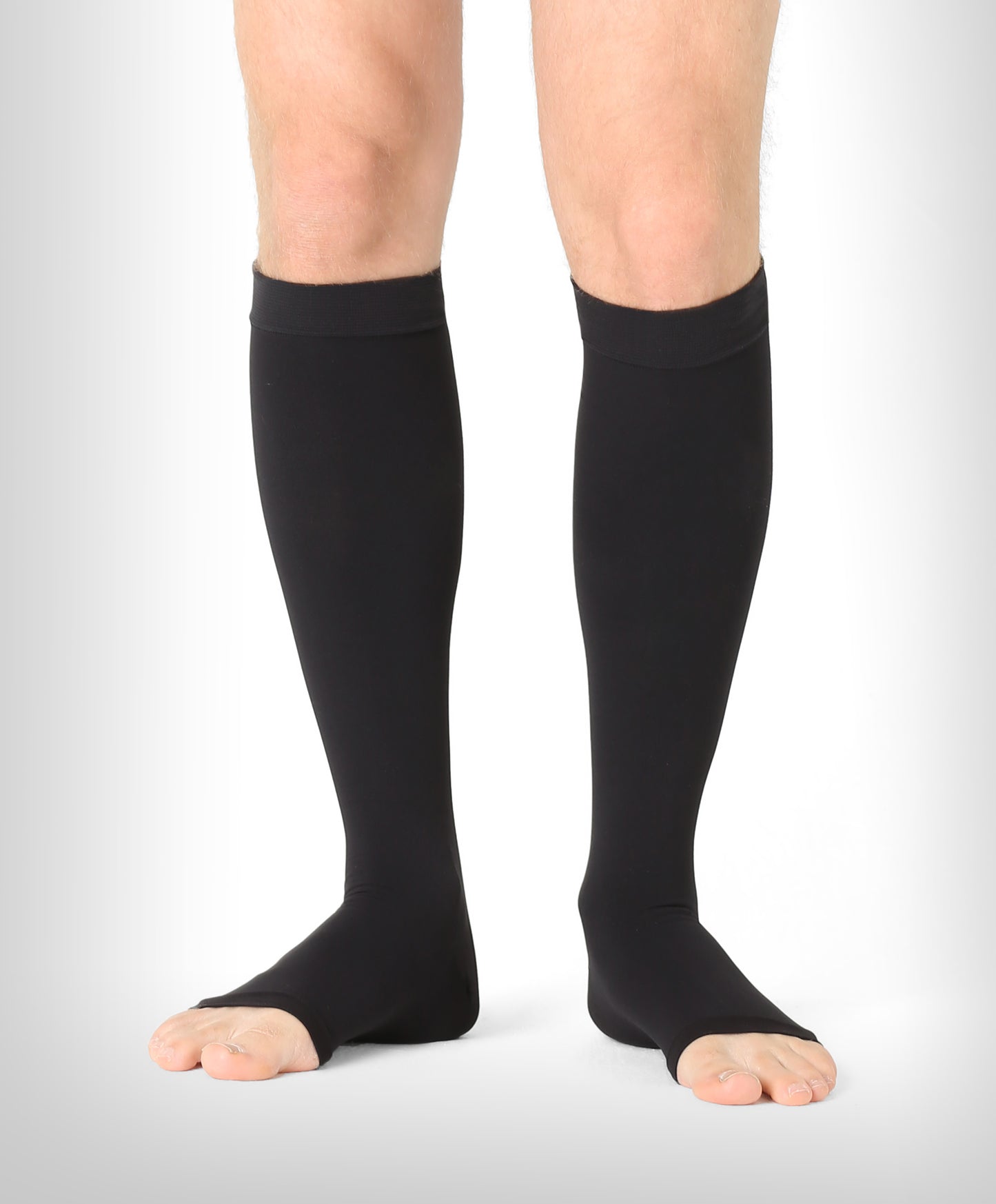 Lääkinnälliset kompressiosukat luokka 2 (23-32 mmHg), unisex, avoin kärki, SOFT